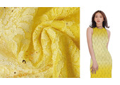 Embroidered Lace 2-Gradient Sequins Lexi Yellow