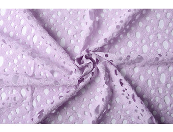 Stickerei Baumwoll Viskose Elise Lila