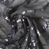 Mesh Pailletten Carmen Grijs