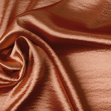 Crinkle Krepp-Satin Orange Brique