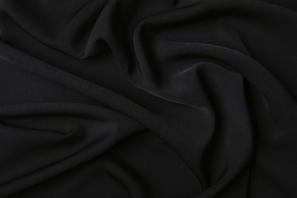 Crêpe Gabardine Zwart