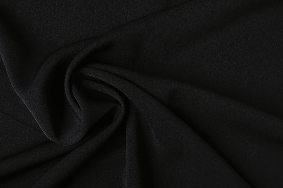 Crêpe Gabardine Zwart