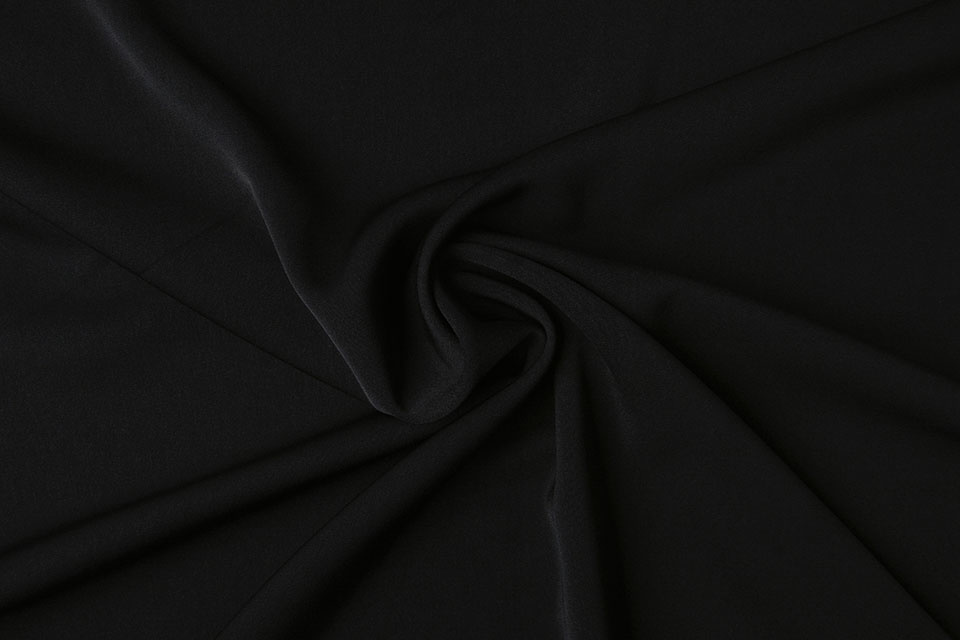 Crêpe Gabardine Zwart