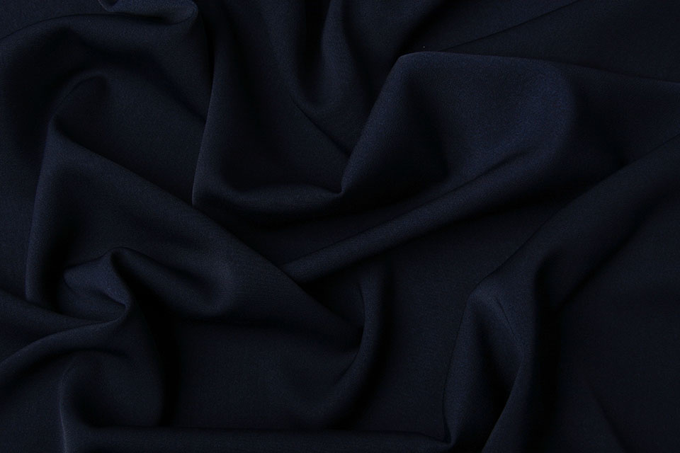 Crêpe Gabardine Navy Blue