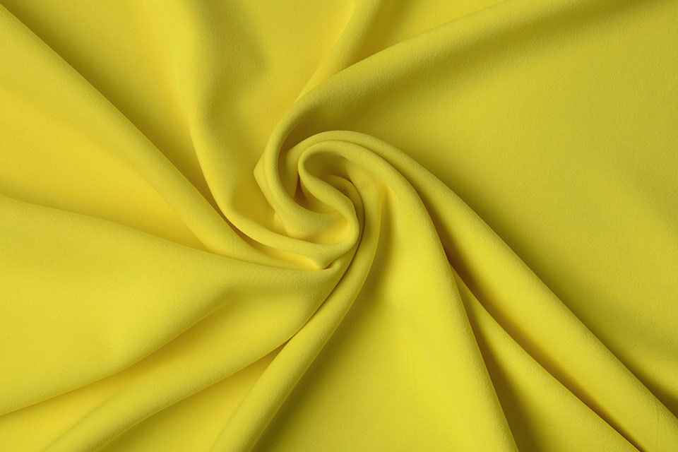Krepp Gabardine Fluorgelb