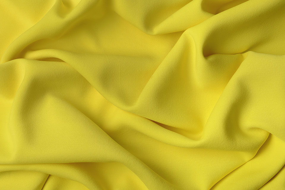 Krepp Gabardine Fluorgelb