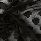 Genähter Chiffon Charlize Schwarz