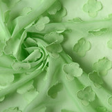 Gestikte Chiffon Charlize Licht Groen