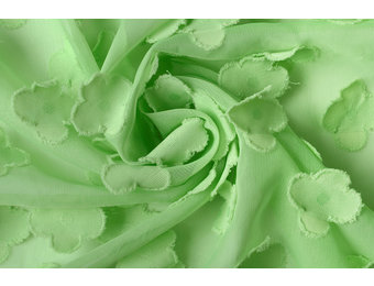 Stitched Chiffon Charlize Light Green