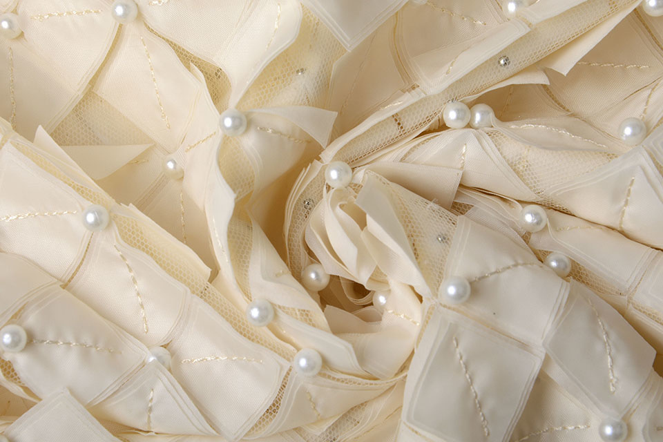 Mesh 3D Parel Naomi Creme
