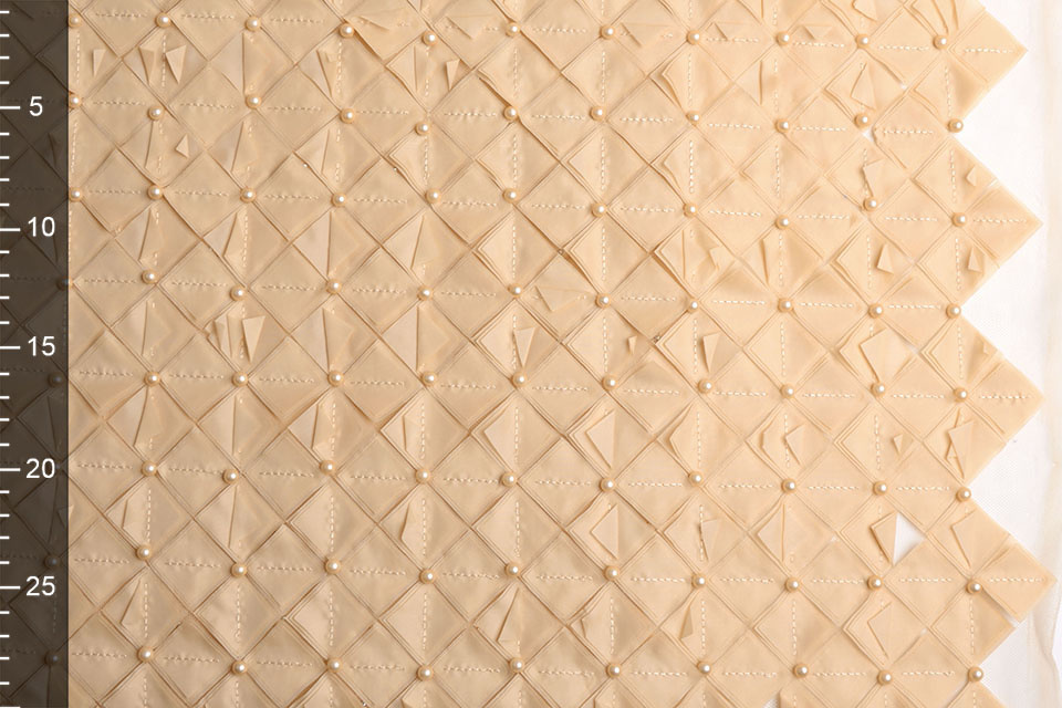 Mesh 3D Perle Naomi Champagne Beige