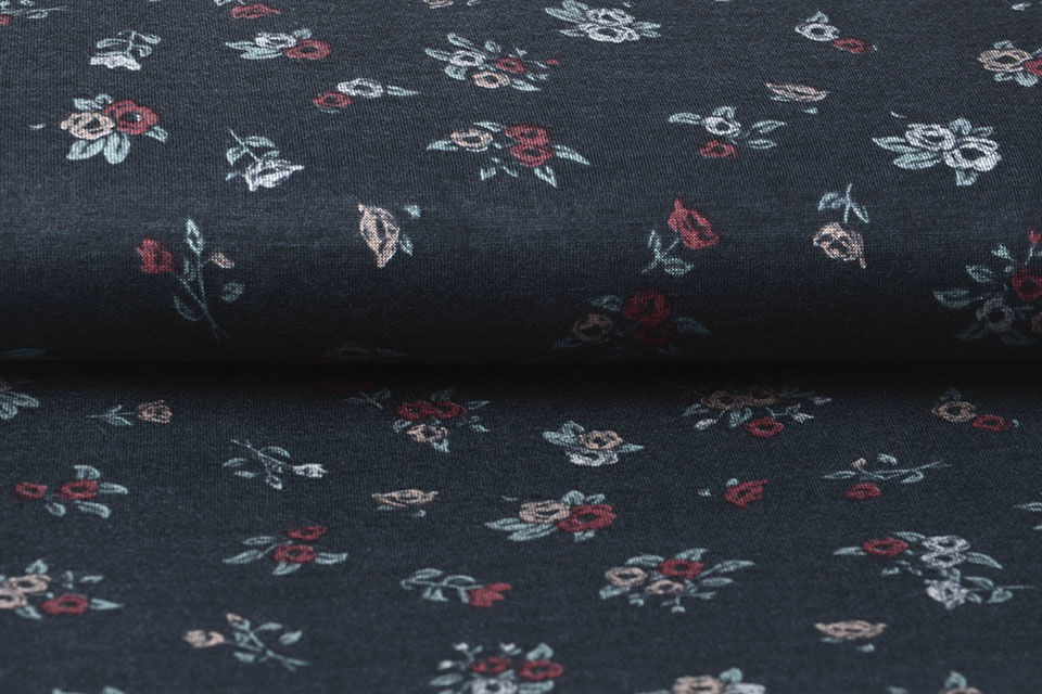 Sommer Viscose Jersey Maud Mini Blume