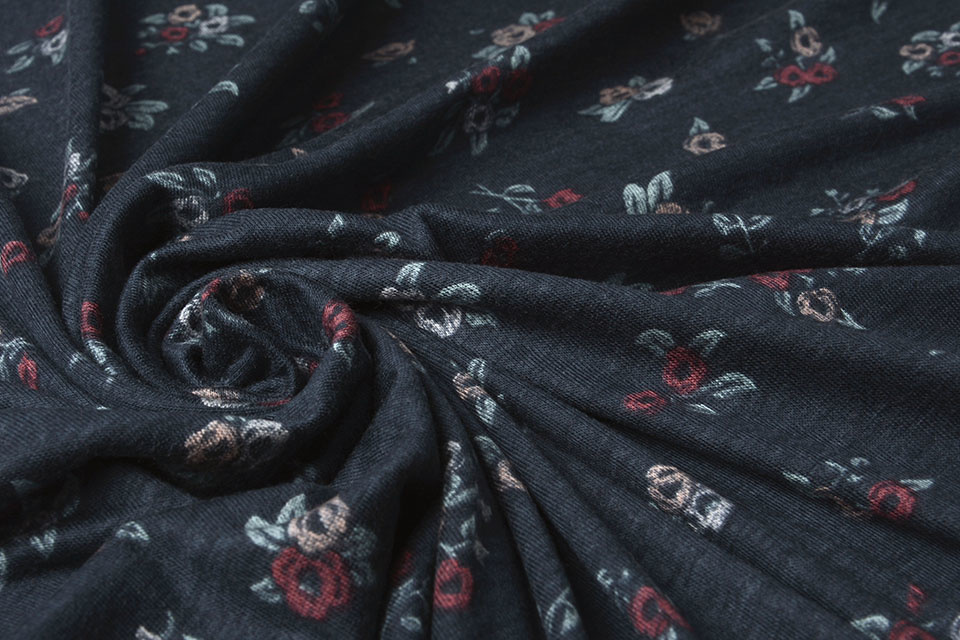 Sommer Viscose Jersey Maud Mini Blume