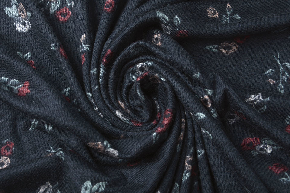 Sommer Viscose Jersey Maud Mini Blume