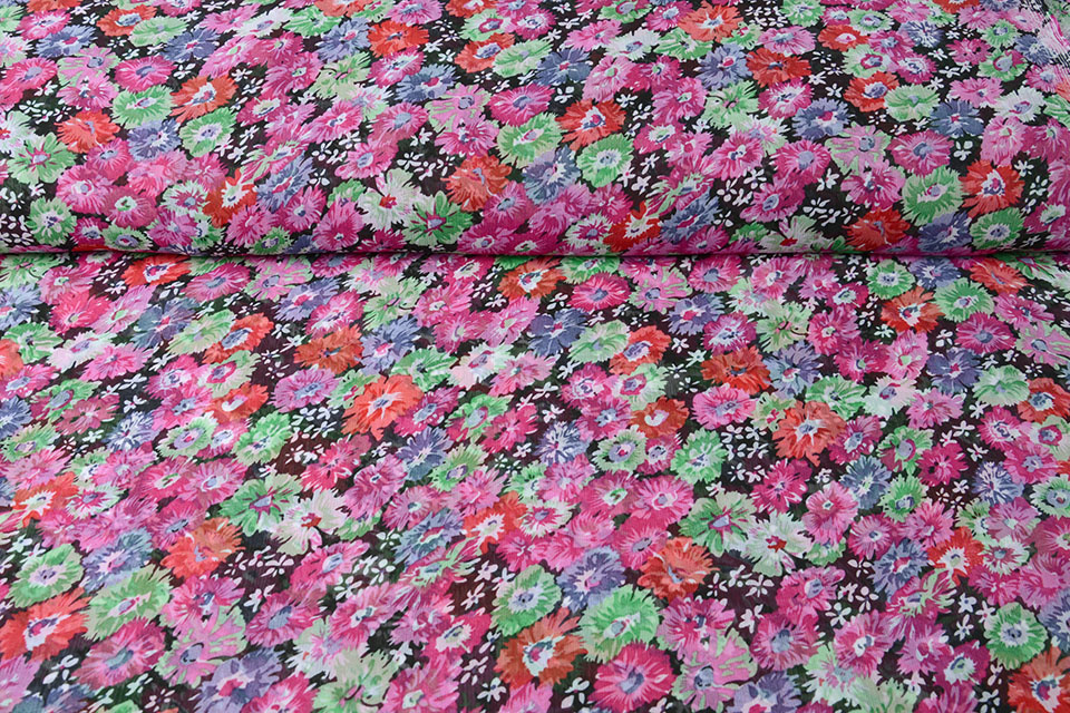 Chiffon Bedrukt Romijn Bloemen Multi 3