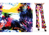 100% Viscose Digital Printed Arti Yellow