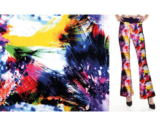 100% Viscose Digital Printed Arti Yellow