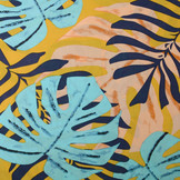 100% Viscose Congo Leaves Ocher Yellow