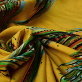 100% Viscose Kunst Veren Geel