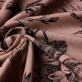 100% Viskose Scarlett Blumen Puderrosa