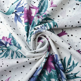 100% Viscose Lili Flowers Dots