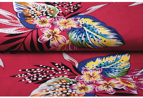 100% Viscose Loulou Bush Fuchsia