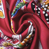 100% Viskose Loulou Busch Fuchsia