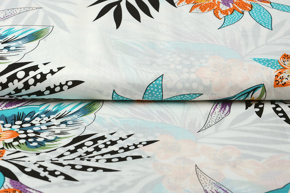 100% Viscose Loulou Rimboe Off White