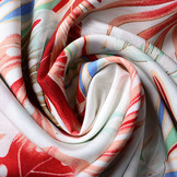 100% Viscose Hojas wit