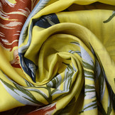 100% Viscose Bounty Leaves Yellow