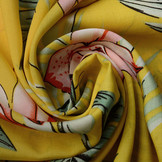 100% Viscose Fiji Leaves Yellow