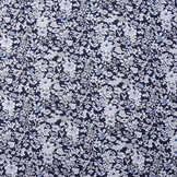 100% Viscose Sylvie Little Flowers Navy Blue