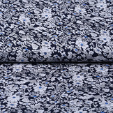 100% Viscose Sylvie Little Flowers Navy Blue