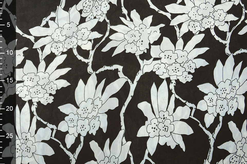 100% Viscose Laurie Zwart - Wit