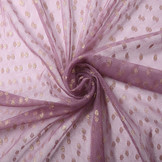 Fijne Tule Fijne Tule Glitter Stippen Donker Oud Lila