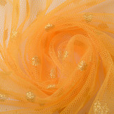 Fine Tulle Glitter Dots Apricot
