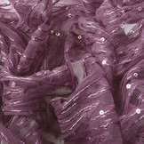 Mesh Geborduurd Pailletten ZigZag Donker Oud Lila