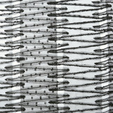 Mesh Embroidered  Sequins ZigZag Black