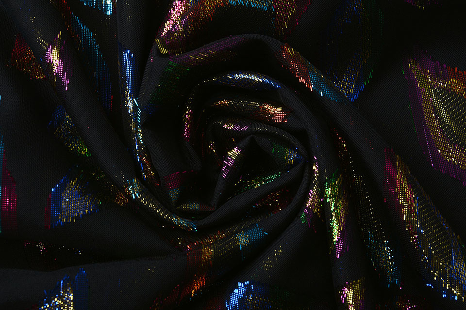 Lurex Metal Black Skylar Multi