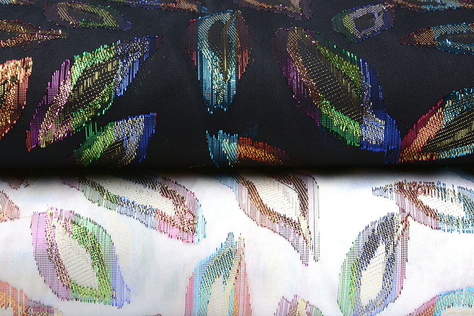 Lurex Metal Zwart Skylar Multi