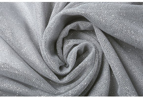 Stretch Bruids Tule Glitter Zilver