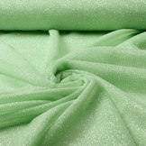 Stretch Wedding Tulle Glitter Mint Green