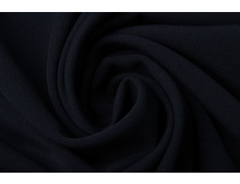 Stretch Gabardine Marine Blauw