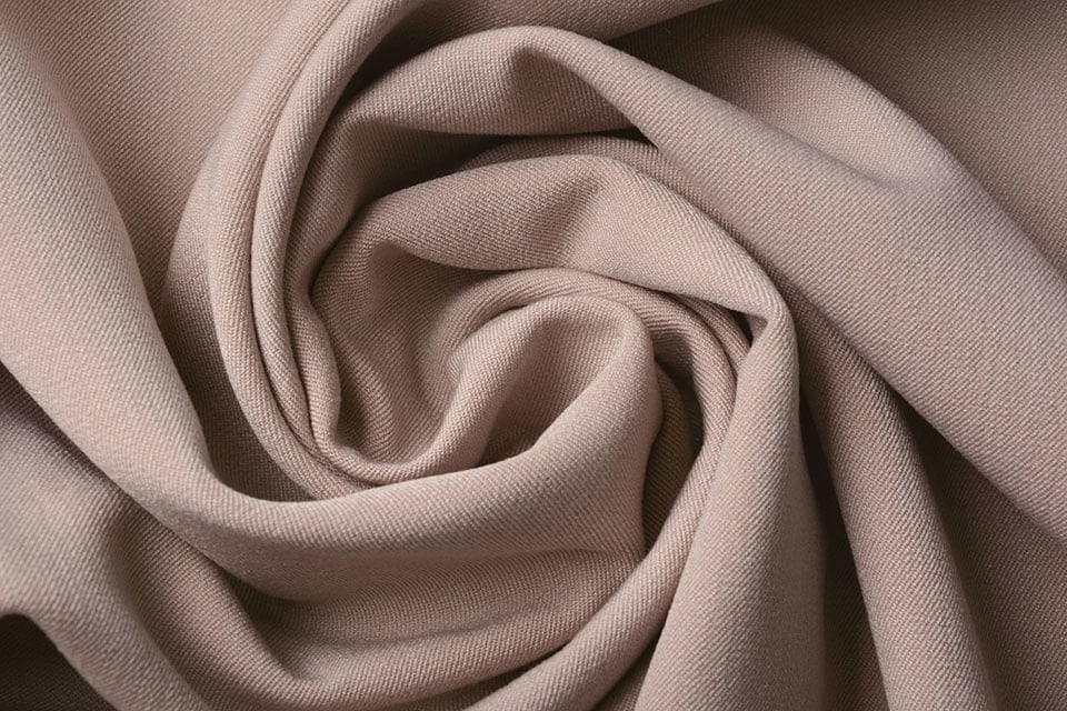 Pink Wool Gabardine Fabric