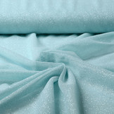 Stretch Wedding Tulle Glitter Baby Blue
