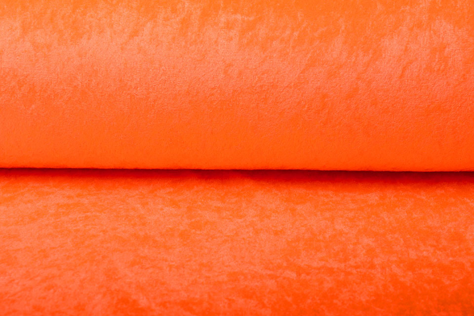 Velours de Panne Fluor Orange