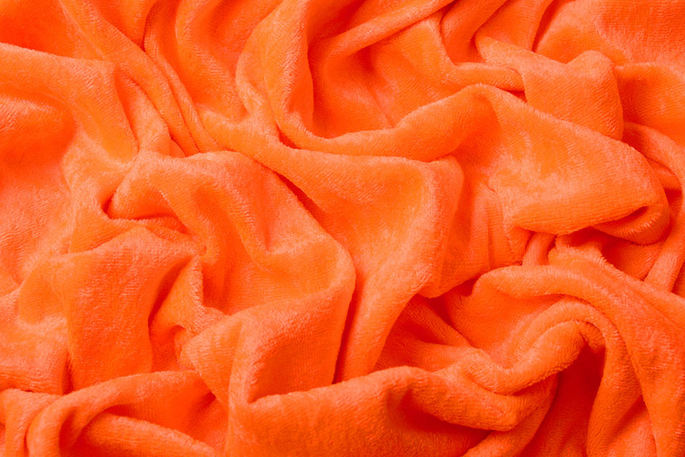 Velours de Panne Fluor Orange