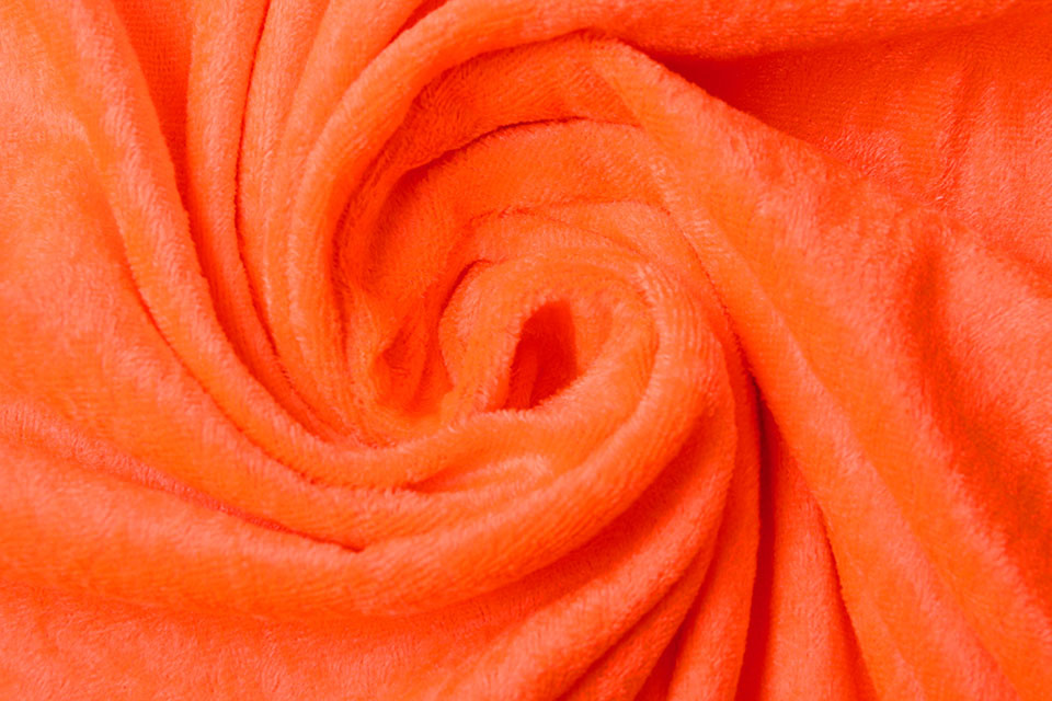 Velours de Panne Fluor Orange