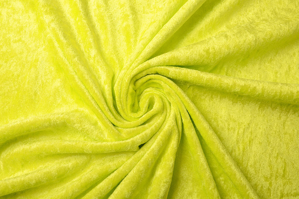 Velours de Panne Limoengroen