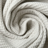 Mini Wafel Katoen Licht Grijs